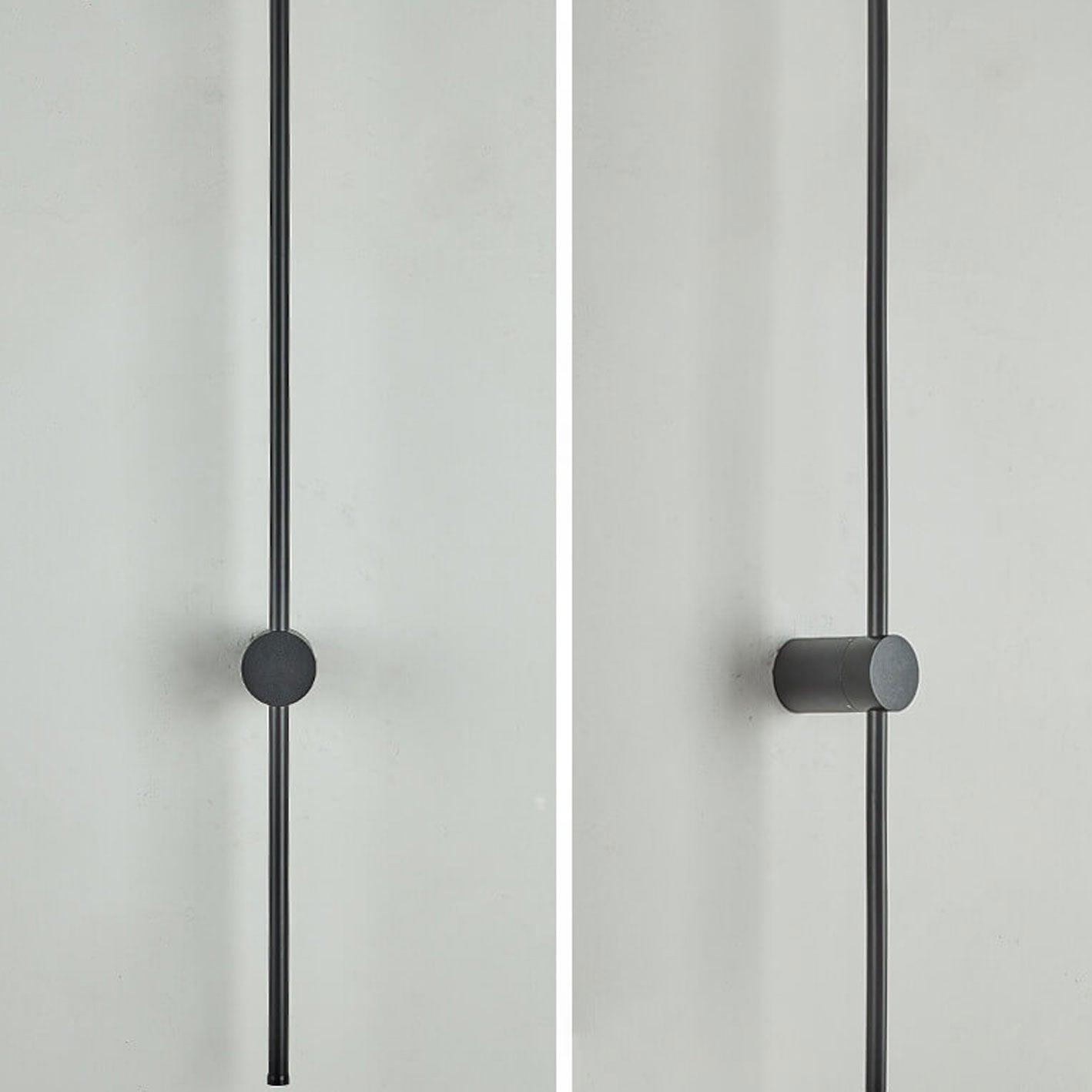 Wall Lamp Aluminum 23.6 in Modern Black Living Room Bedroom Study LED Hardwired Lighting | Thomler