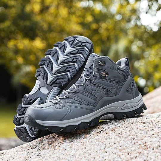 Cushioned High-Top Hiking Boots with Ankle Support for Men & Women – Waterproof Trail Shoes for Outdoor Adventures & Travel | Thomler