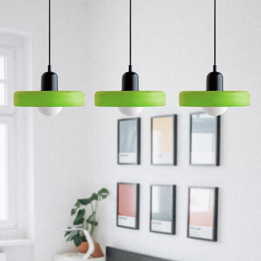 Pendant Light Glass Shade 30.0 cm Bedroom Bedside Hanging Lamp Modern Minimalist Nordic Style Adjustable Ceiling Light | Thomler