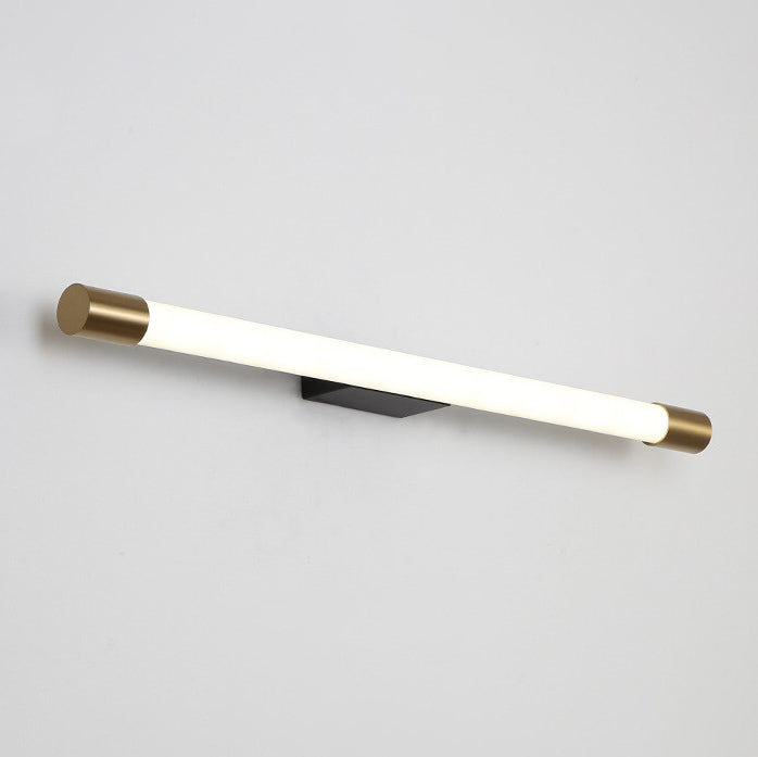 Wall Lamp Aluminium LED 150.0 cm Black Gold Bathroom Mirror Linear Lighting Fixture | Thomler