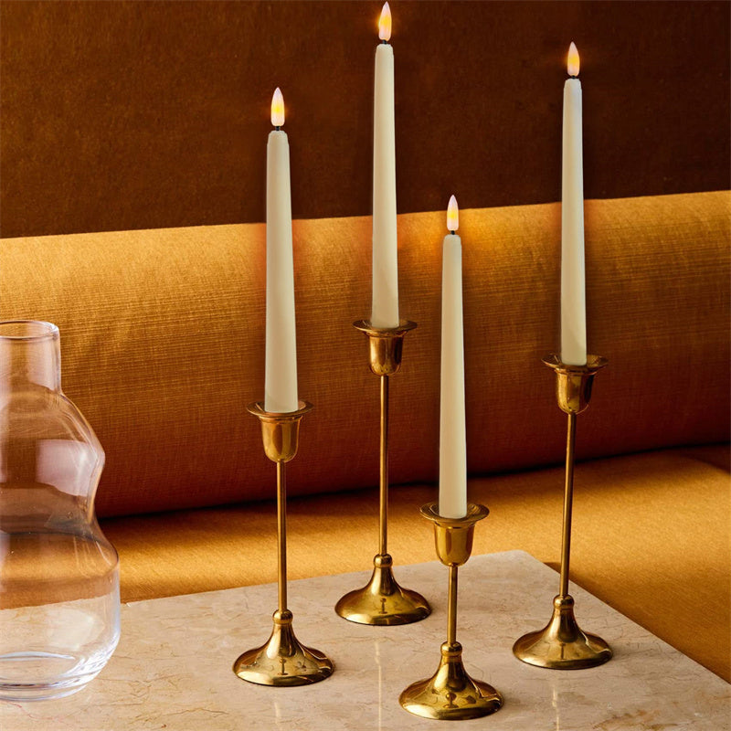 LED Candle Plastic 27.5 cm White Flameless Table Decoration Remote Controlled Dimmable Timer Light | Thomler