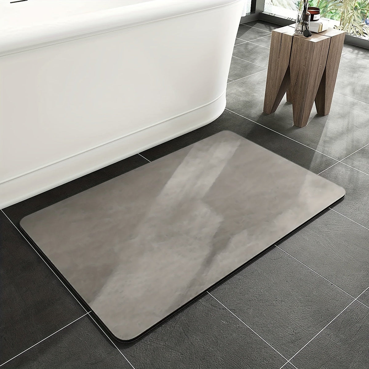 Ultra-Absorbent Diatomaceous Earth Bath Mat – Non-Slip, Quick-Dry Bathroom Floor Mat for Safety & Hygiene | Thomler