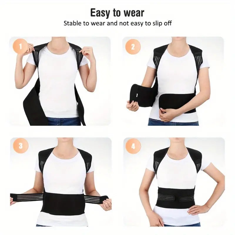 Magnetic Therapy Back Support Belt with Infrared Heat & Posture Correction | Thomler