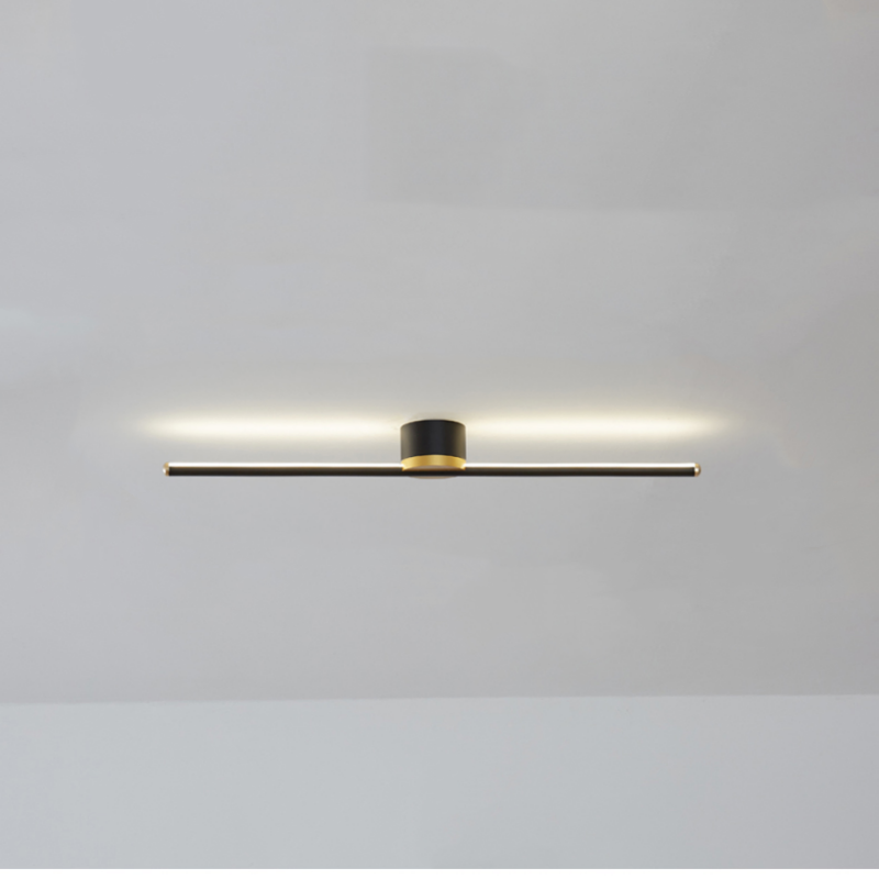 Sleek LED Flush Mount Ceiling Light for Bedroom Living Room Kitchen Hallway Modern Linear Panel Fixture with Silicone Diffuser | Thomler