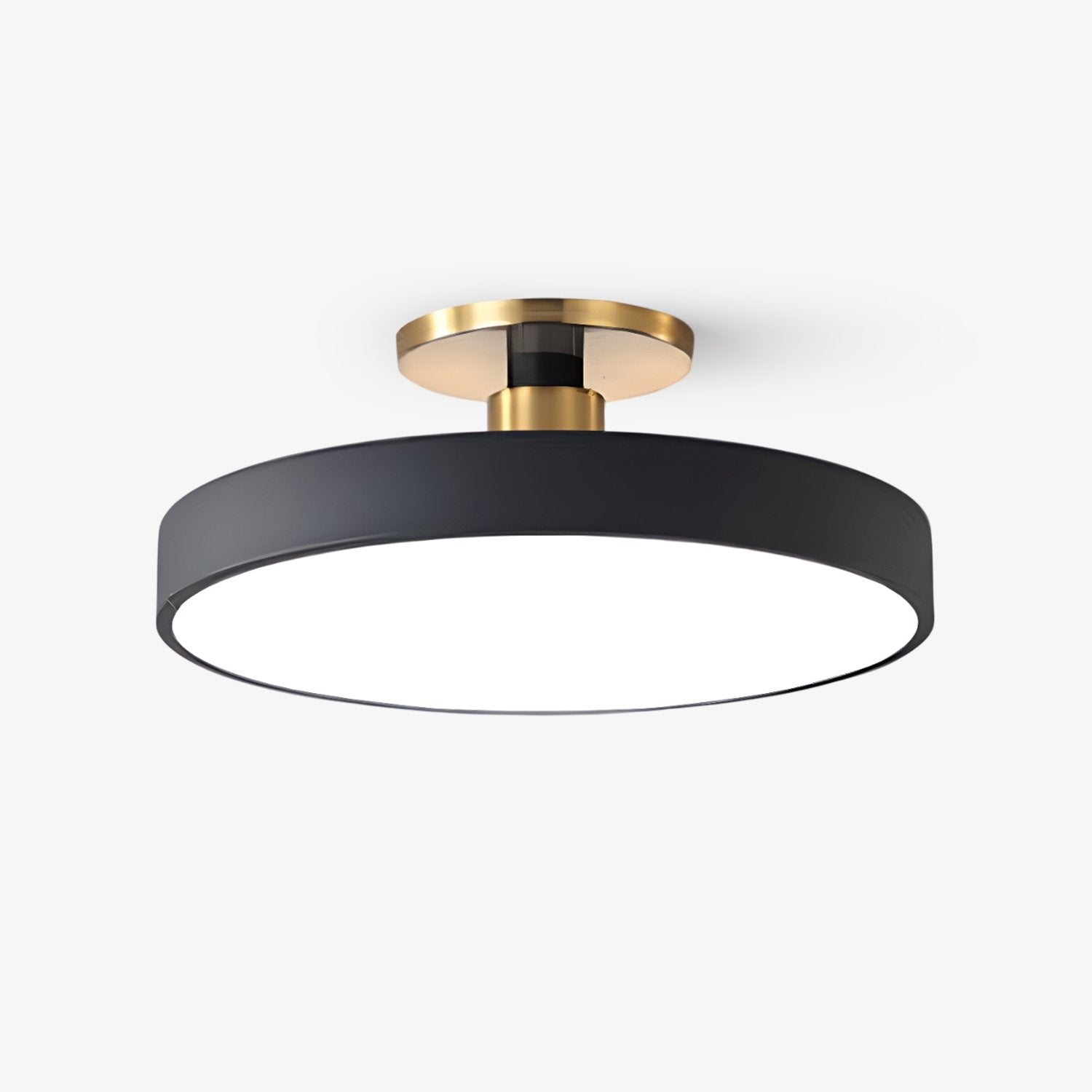 Metal Flush Mount Ceiling Light 11.8 in Warm Ambient Indoor Dining Living Room Office LED | Thomler