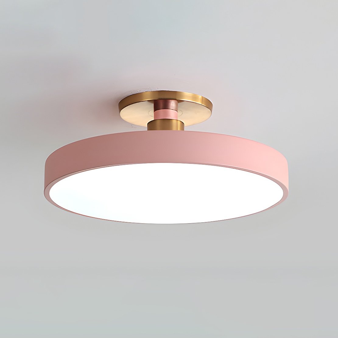 Metal Flush Mount Ceiling Light 11.8 in Warm Ambient Indoor Dining Living Room Office LED | Thomler