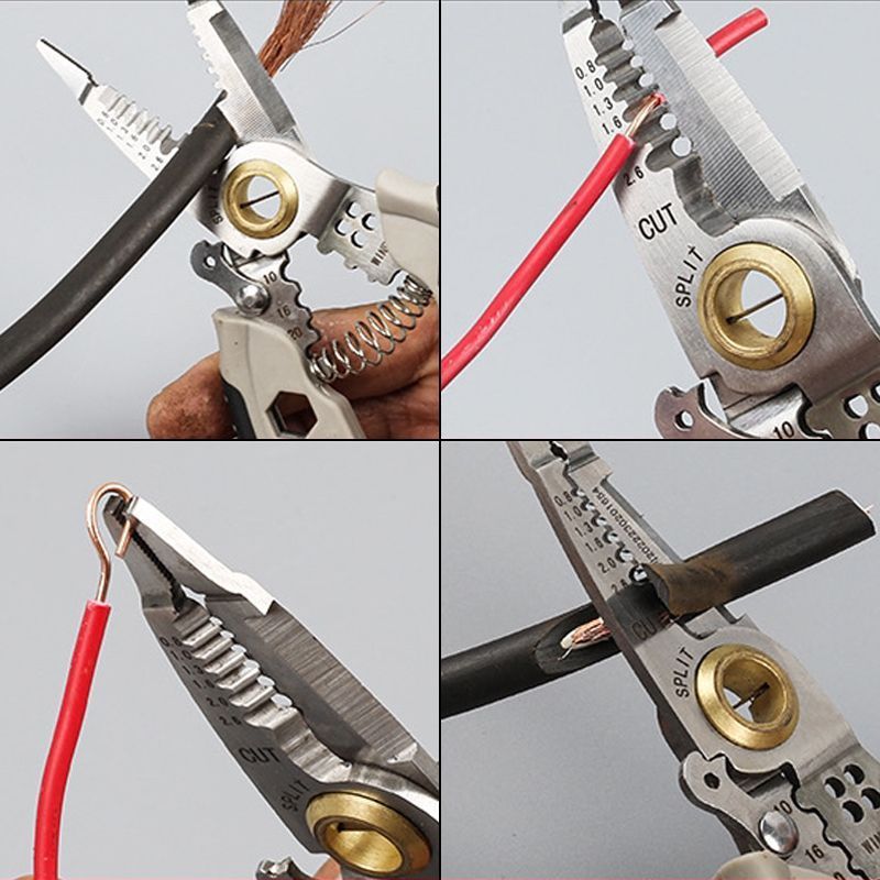 Professional Wire Stripper and Cutter Pliers for Electrical Work, Cable Prep, and Home Projects | Thomler