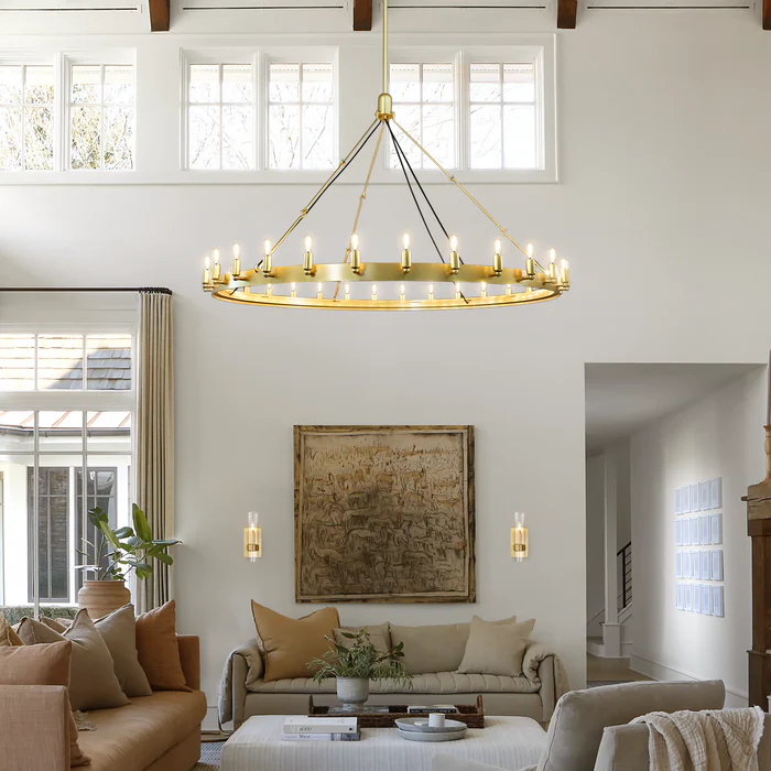 Spherical Industrial Chandelier with Edison-Style Bulbs for Dining Room, Restaurant & Large Living Spaces | Thomler