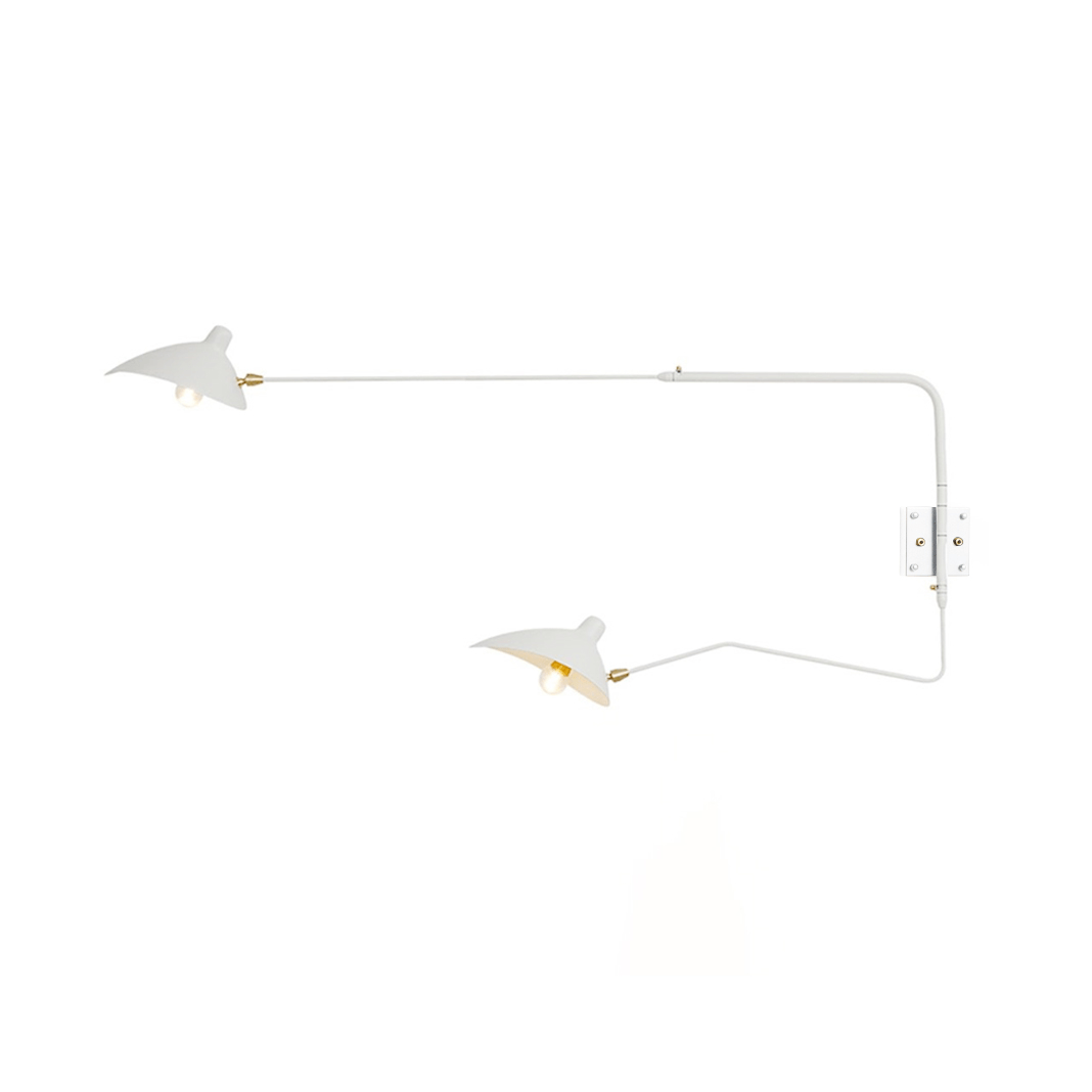 One-Arm Adjustable Wall Sconce 47–55 in Metal LED Indoor Lighting Modern Design | Thomler
