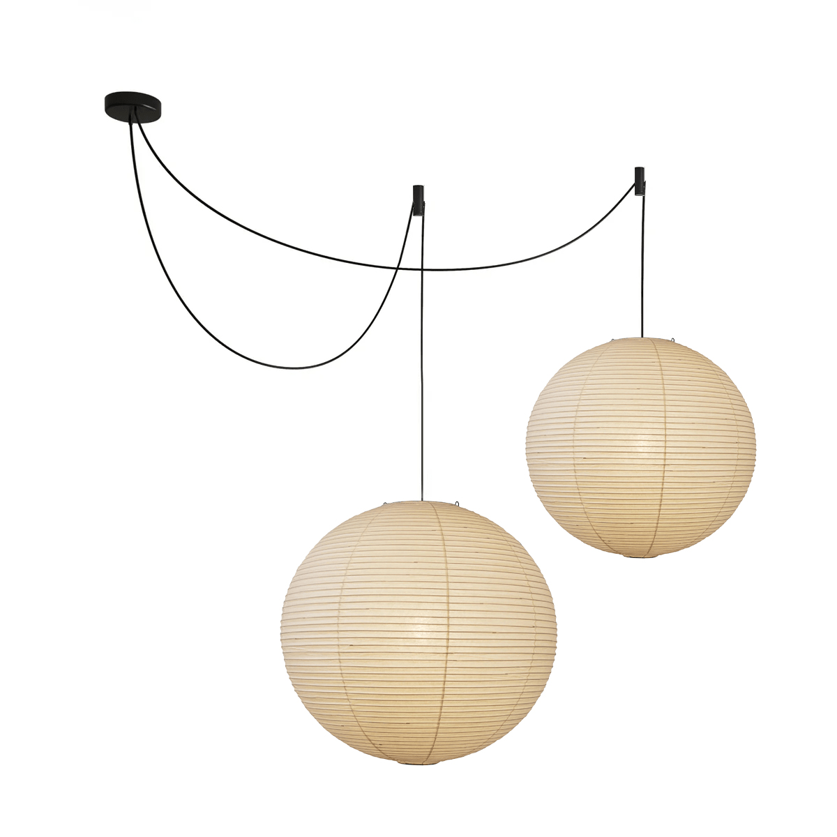 Pendant Lamp Mulberry Paper 15.7 in Adjustable Indoor Ceiling Lighting Modern Dining Room Kitchen Island Hanging Light | Thomler