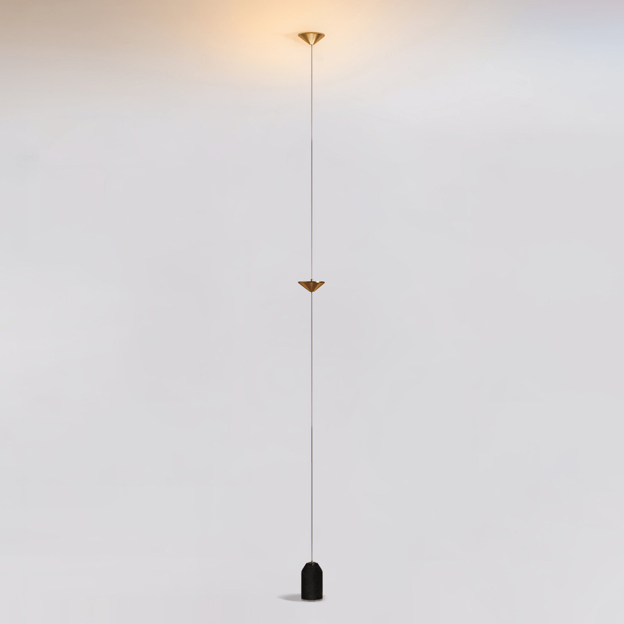 Minimalist Pull Cable Floor Lamp 137.8 in LED Marble Base Indoor Ambient Lighting | Thomler