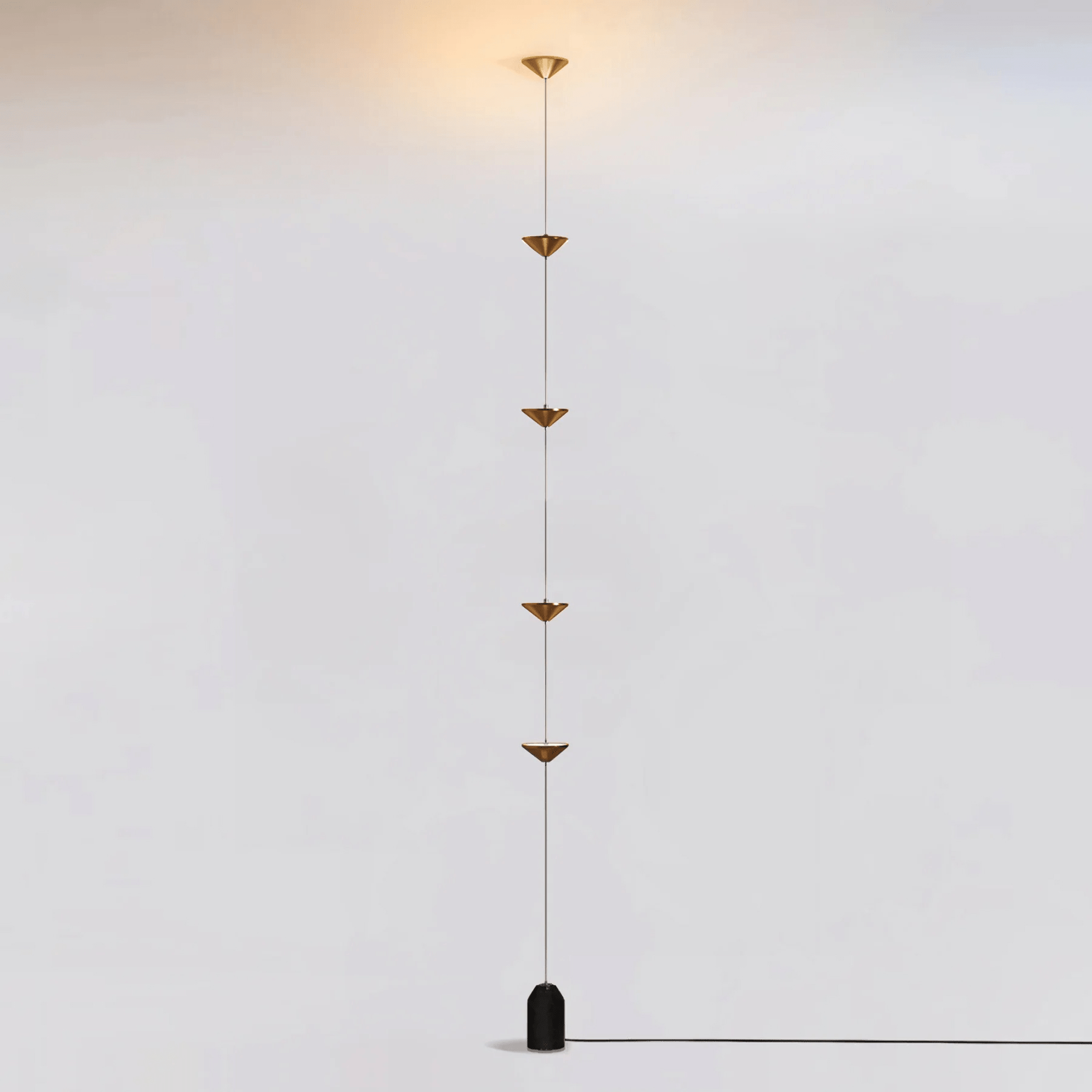 Minimalist Pull Cable Floor Lamp 137.8 in LED Marble Base Indoor Ambient Lighting | Thomler