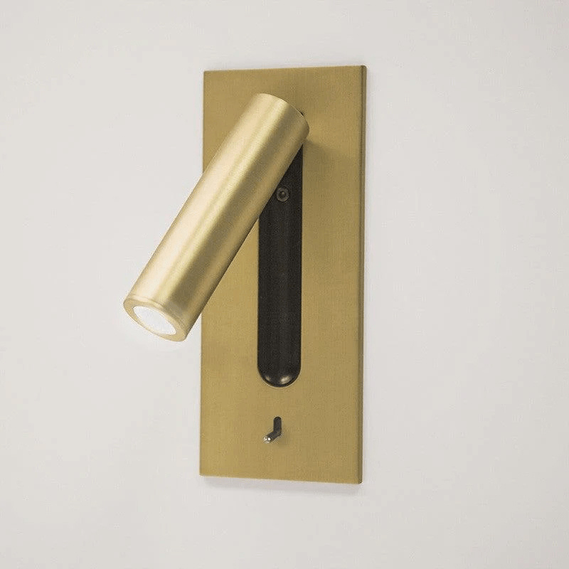 Pivoting LED Reading Sconce with On-Fixture Control for Bedroom Nightstand Lighting | Thomler