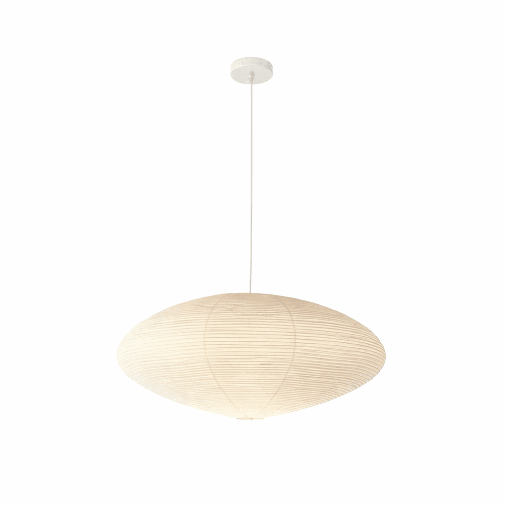Akari Handcrafted Mulberry Paper Pendant Light 17.7 in Ceiling Indoor Warm Glow LED Edison Bulb | Thomler