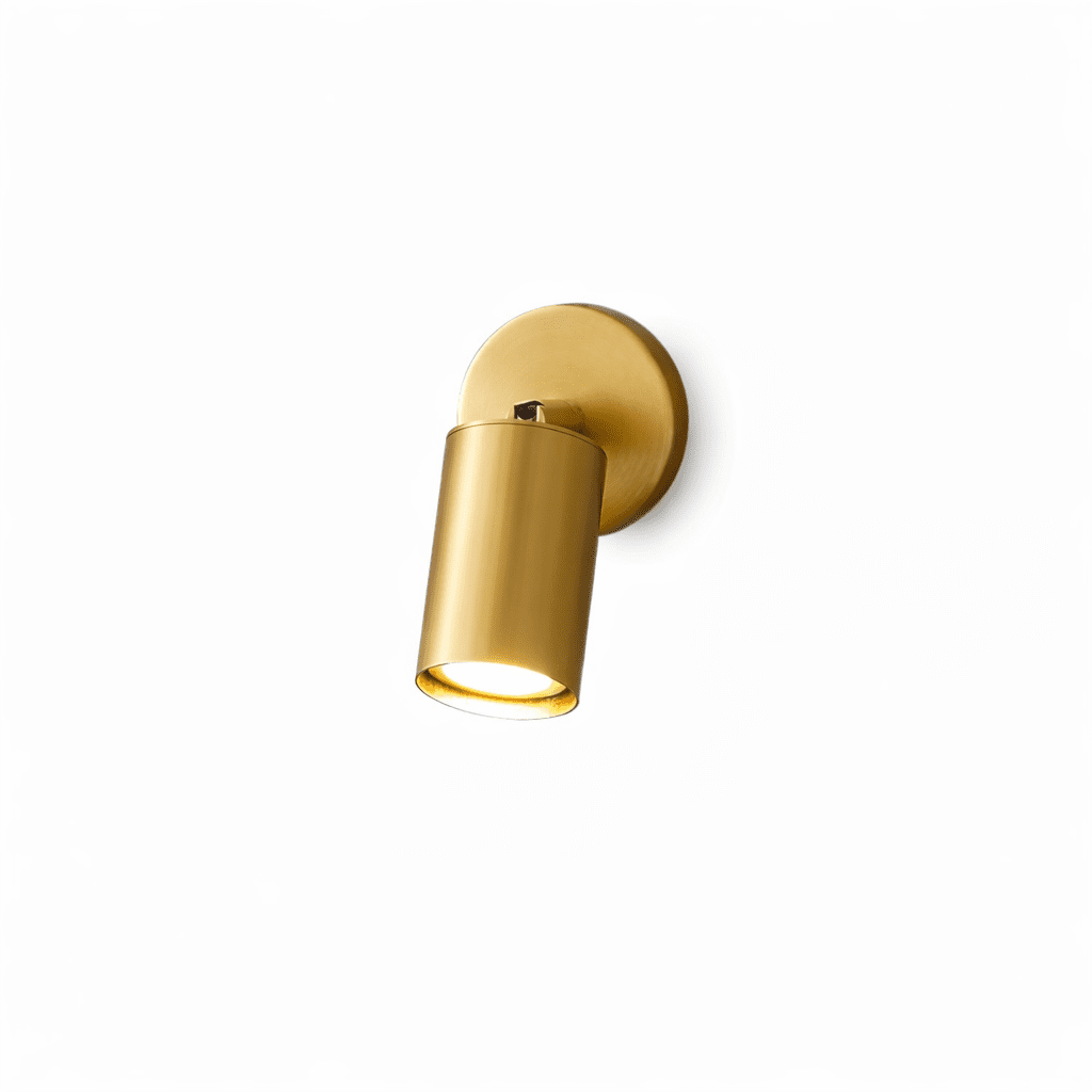 Brass Rotatable Spotlight Wall Light 3.1 in 350° Adjustable Indoor Accent Lighting Multi Head Ceiling Mount | Thomler