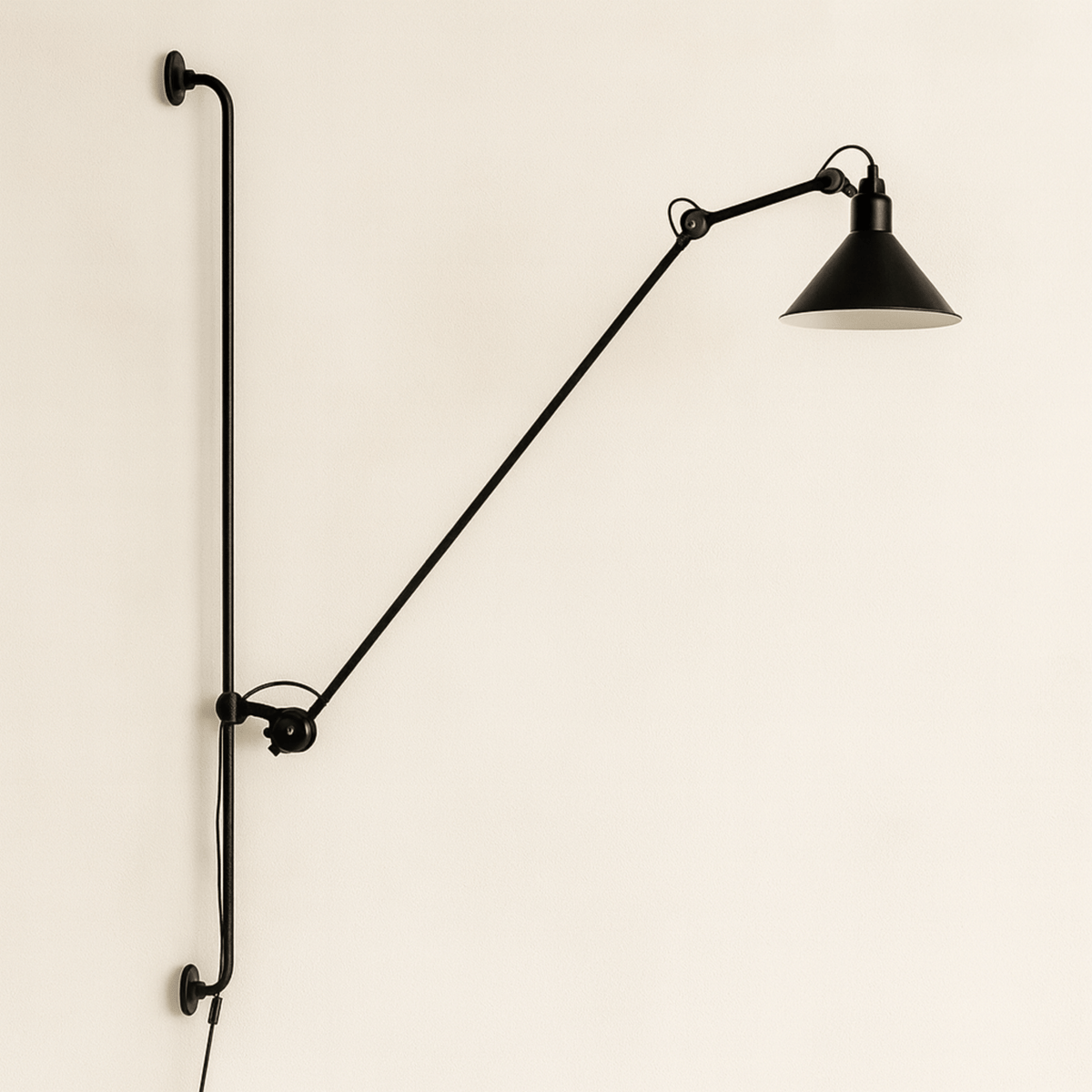 Articulating Metal Reading Sconce with Touch Control – Extended Reach Wall Lamp for Bedroom & Office | Thomler