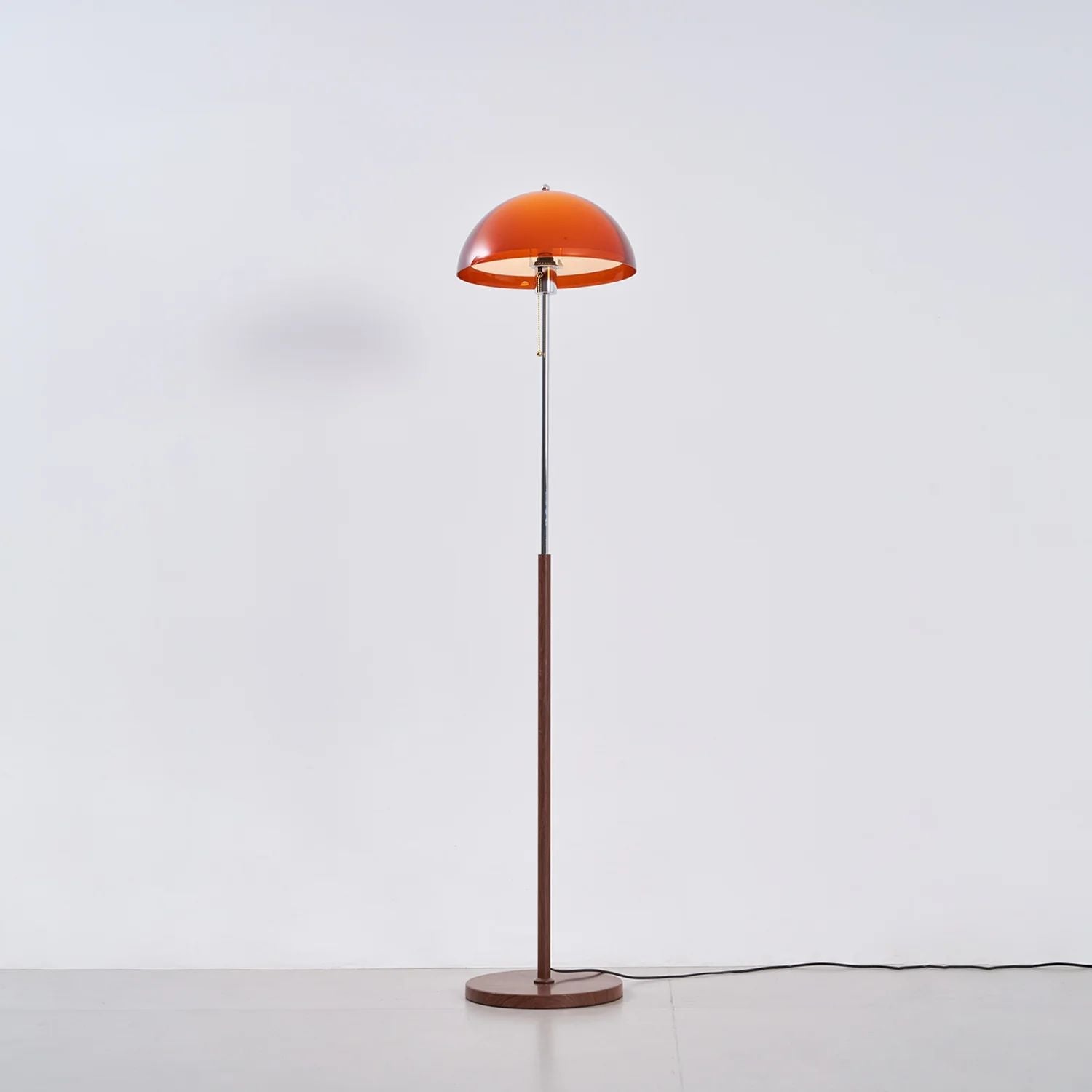 Floor Lamp Wood Metal Amber 160.0 cm Living Room Reading Light Retro Modern Mood Lighting | Thomler
