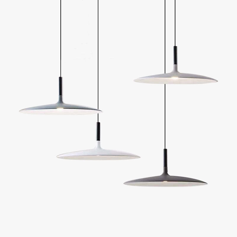 Industrial Modern Hanging Ceiling Fixture with LED – Round Metal Shade for Dining Room & Bedroom | Thomler