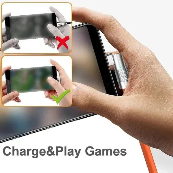 Swivel Head Charging Cord with Fast Data Sync – 47 in Cable for Gaming & Phone Use | Thomler