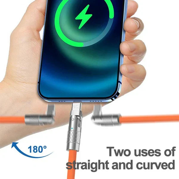 Swivel Head Charging Cord with Fast Data Sync – 47 in Cable for Gaming & Phone Use | Thomler