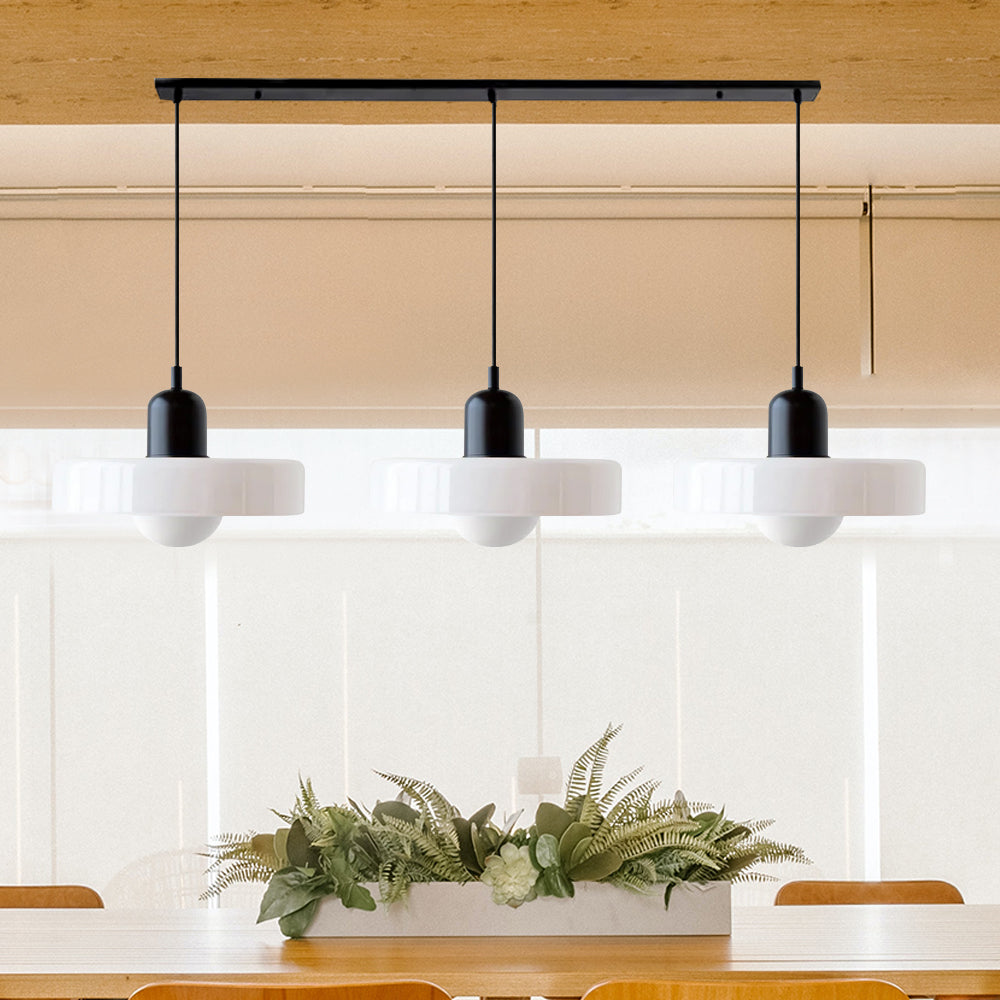Pendant Light Glass Shade 30.0 cm Bedroom Bedside Hanging Lamp Modern Minimalist Nordic Style Adjustable Ceiling Light | Thomler
