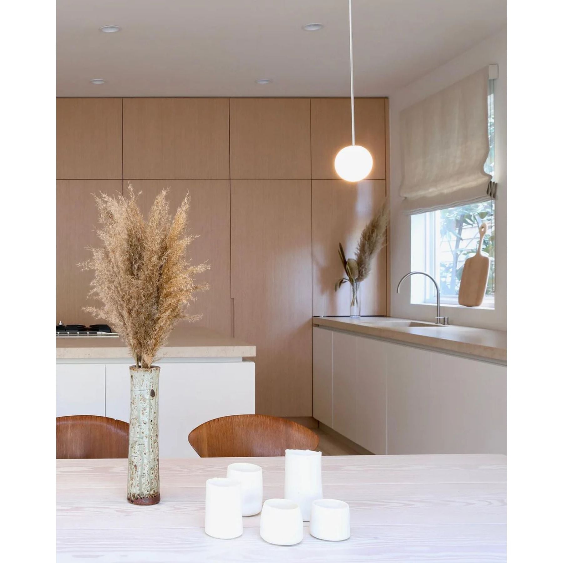 Pendant Light Brass Frosted Glass Globe Ceiling Hallway Dining Room Hanging Lamp Minimalist Scandinavian Modern Lighting | Thomler