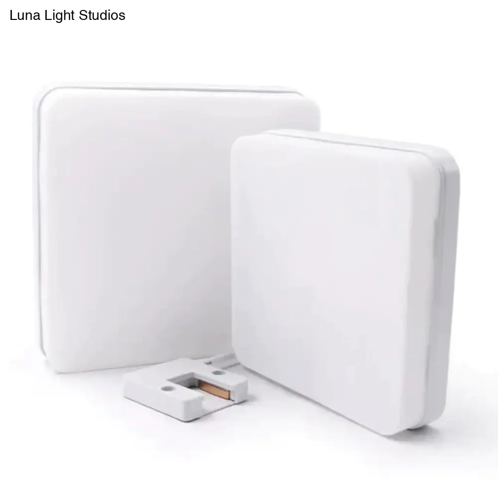 Low-Profile Square Flush-Mount LED Ceiling Light – Slim ABS Panel for Kitchen, Bedroom, Hallway & Office – 18W to 48W – Warm or Cool White | Thomler