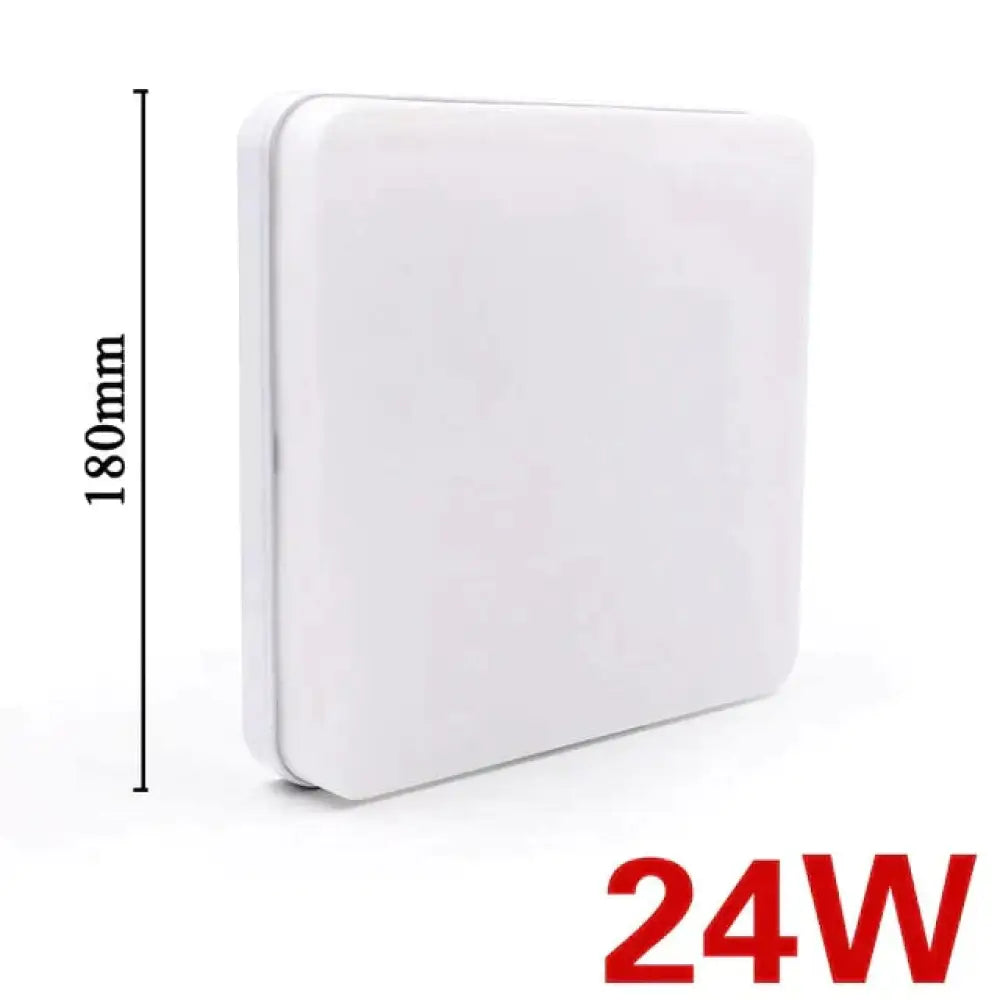 Low-Profile Square Flush-Mount LED Ceiling Light – Slim ABS Panel for Kitchen, Bedroom, Hallway & Office – 18W to 48W – Warm or Cool White | Thomler