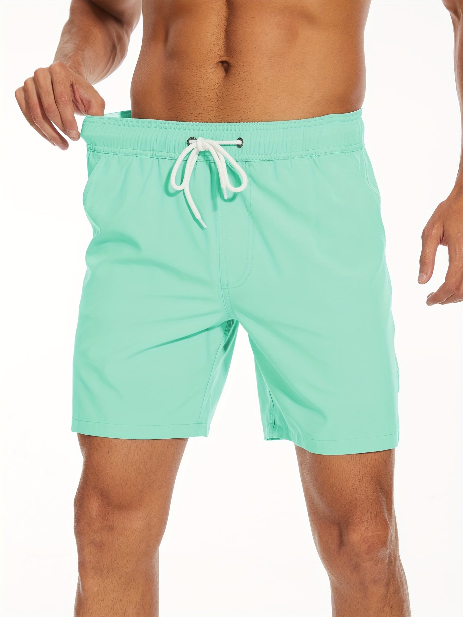 Men's Quick-Dry Swim Trunks with Phone Pocket | Stretch Board Shorts for Beach & Pool | Athletic Leisure Swimwear | Thomler