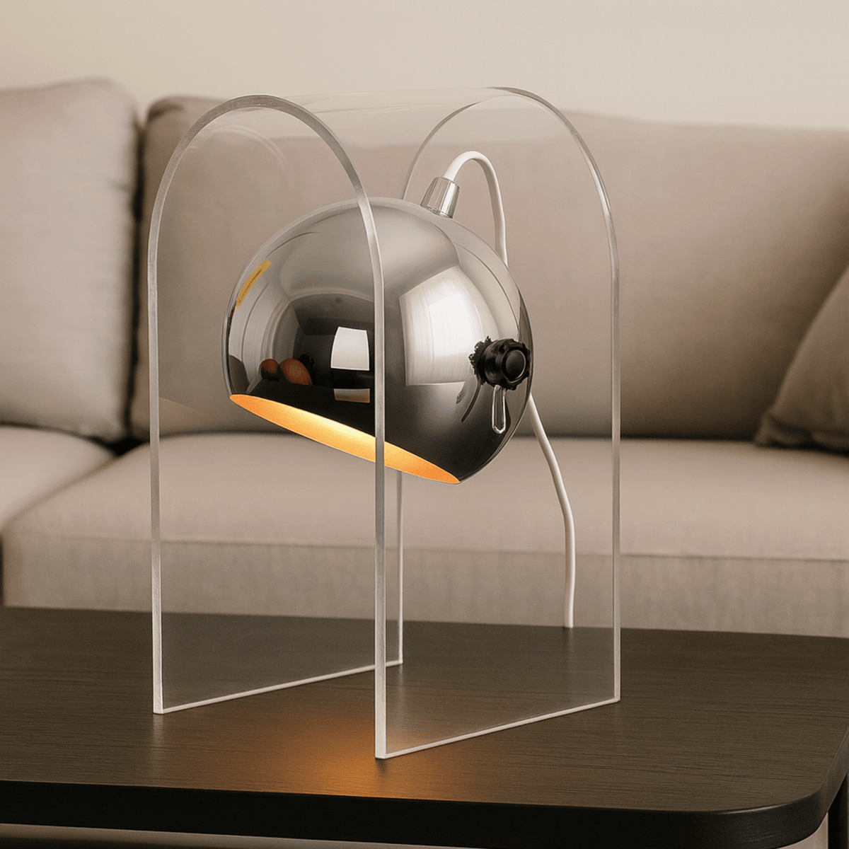 Flameless Wax Warmer Table Lamp with Frosted Shade – Safe Scented Candle Heater for Home Fragrance & Mood Lighting | Thomler