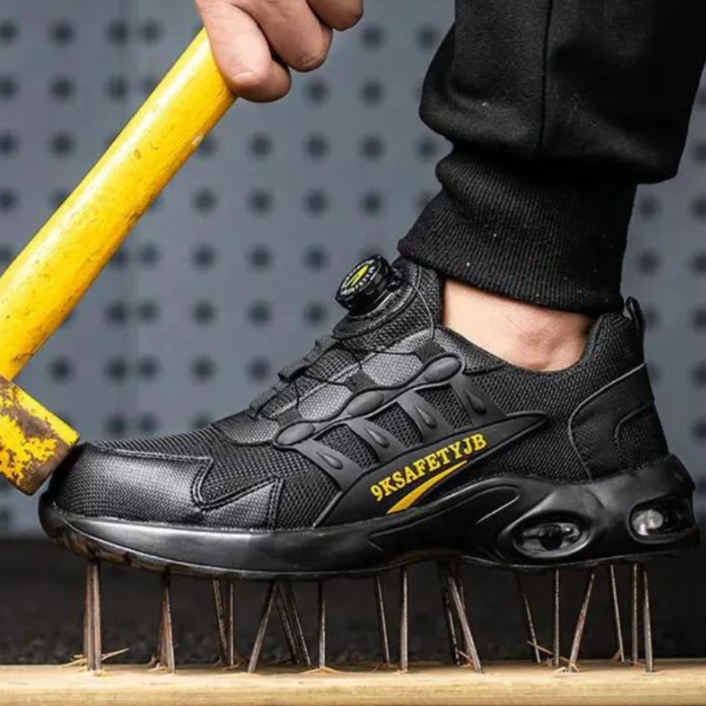 Steel Toe Work Boots with BOA Lacing System – Slip-Resistant & Puncture-Proof Safety Footwear for Heavy-Duty Jobs | Thomler