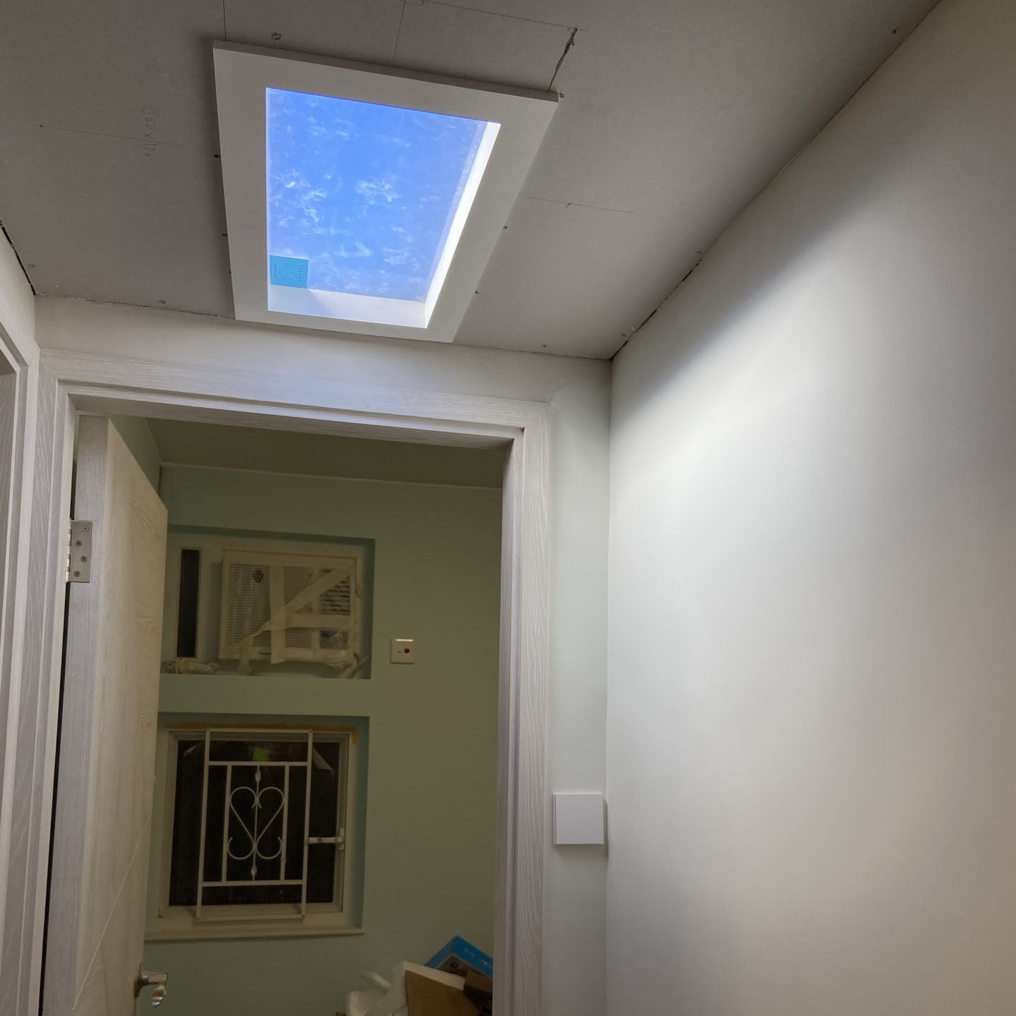 Ceiling Lamp Metal LED 60.0 cm x 30.0 cm Daylight Simulation Living Room Bedroom Recessed Smart Skylight Light | Thomler