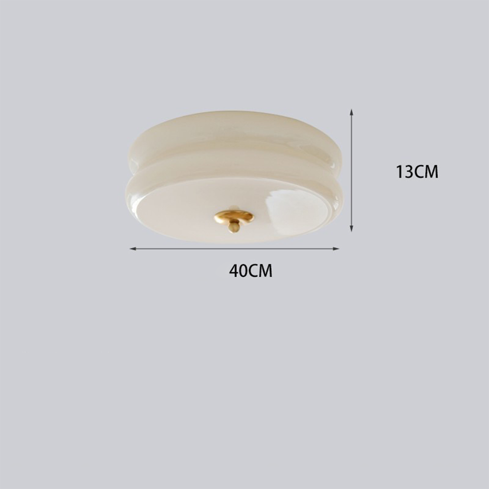 Ceiling Light Glass Metal 13.0 cm Round LED Bedroom Living Room Dining Room Adjustable Light Colours | Thomler