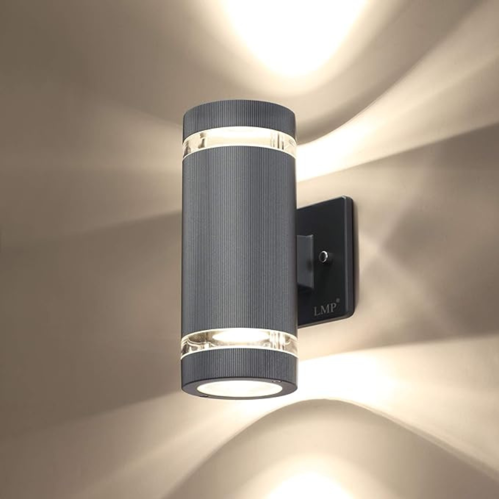 Wall Lamp ABS E27 Black Outdoor Facade Entrance Up Down Garden Patio Waterproof Lighting Fixture | Thomler