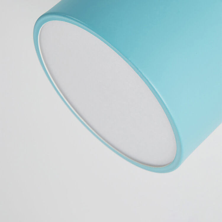 Flush Mount Ceiling Light Iron Solid Wood PVC 3.94 in Modern Hallway Living Room Bedroom 7W 700lm LED Adjustable Color Temperature White Black Pink Blue Green Gray Gold | Thomler