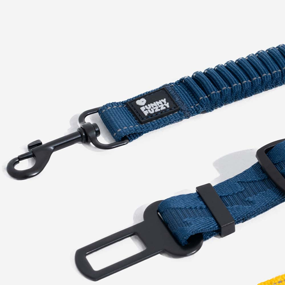 Adjustable Pet Safety Harness Tether for Car Travel with Reflective Strap & Elastic Shock Absorber for Dogs | Thomler