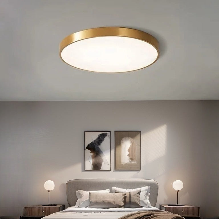 Round LED Ceiling Light Fixture Dimmable Modern Flush Mount for Living Room Bedroom Hallway Energy Efficient Lighting | Thomler