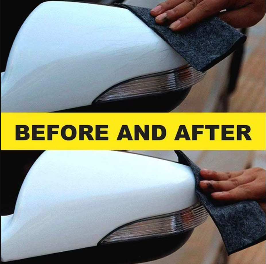 Car Paint Touch-Up Cloth for Light Scratches & Scuffs – Reusable Nano-Fiber Polishing Pad for Vehicles – 8×4 Inch Auto Detailing Wipe | Thomler