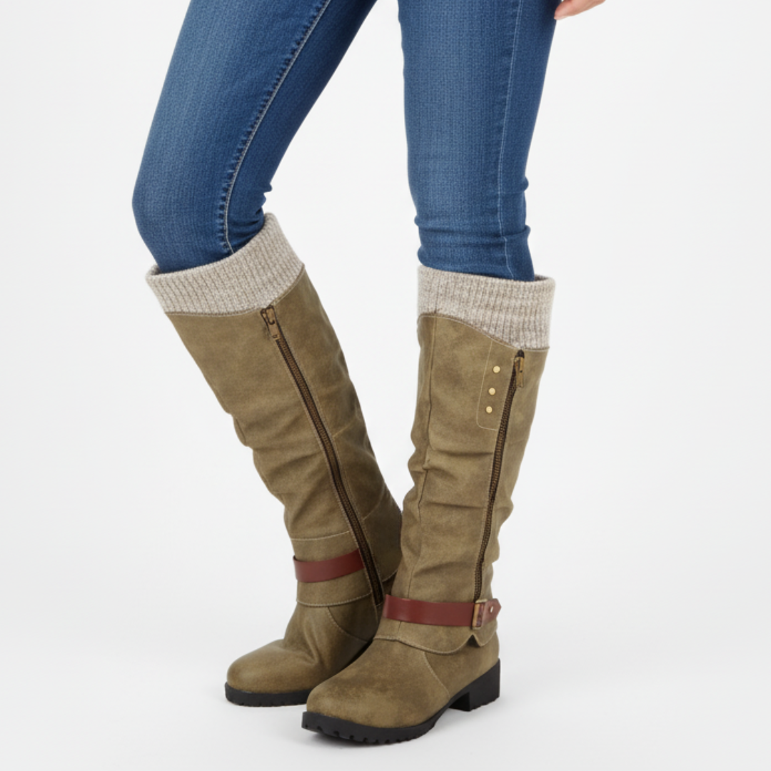 Insulated Mid-Calf Winter Boots with Arch Support for Women & Men – Side Zip Entry, Non-Slip Sole, Cold Weather Footwear | Thomler