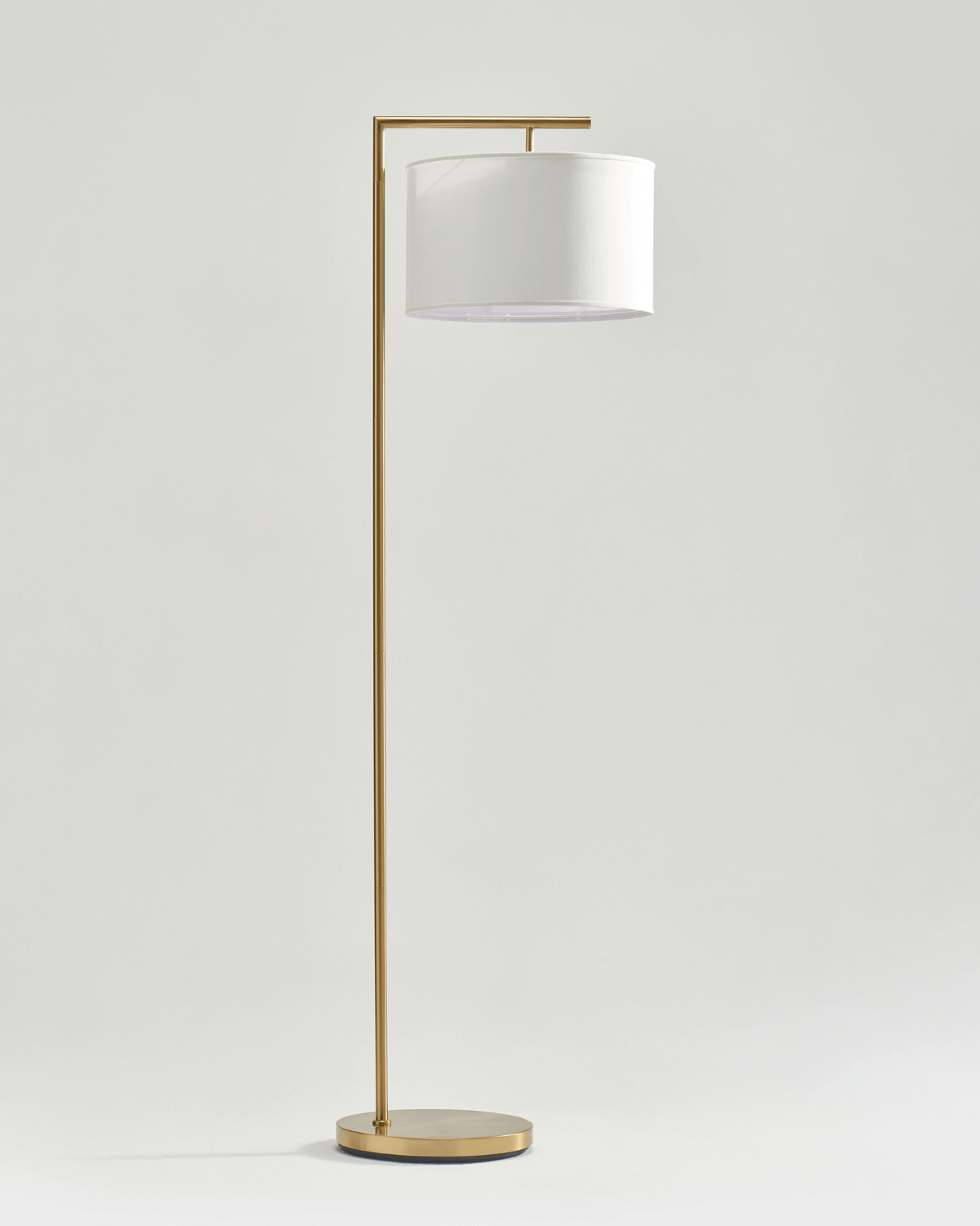 Vloerlamp Modern Met Stoffen Kap 152cm LED Zwart Messing Nikkel | Sansoti