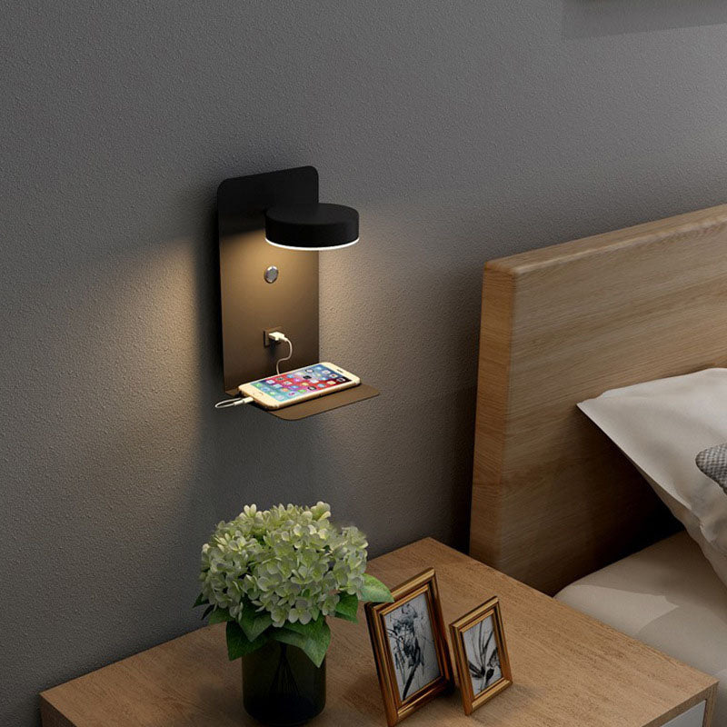 Wall Lamp Iron Acrylic 12W LED 12.6 in Bedroom Bedside Modern Indoor Lighting Fixture | Thomler