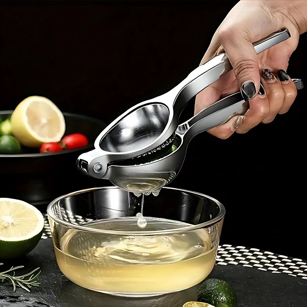 Citrus Juicer Stainless Steel 22.0 cm Silver Manual Lemon Lime Kitchen Press Squeezer Ergonomic Handheld Tool | Thomler