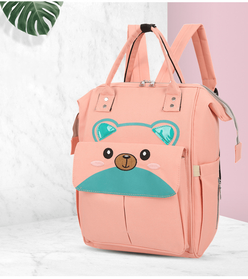 Multi-Pocket Baby Backpack with Insulated Bottle Holders & Stroller Straps for Travel | Thomler
