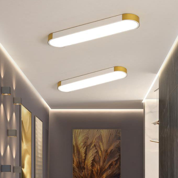 Flush Mount LED Ceiling Light Iron Acrylic 25.6 in Modern Living Room Bedroom Hallway Lighting 3 Color Temperature Adjustable | Thomler