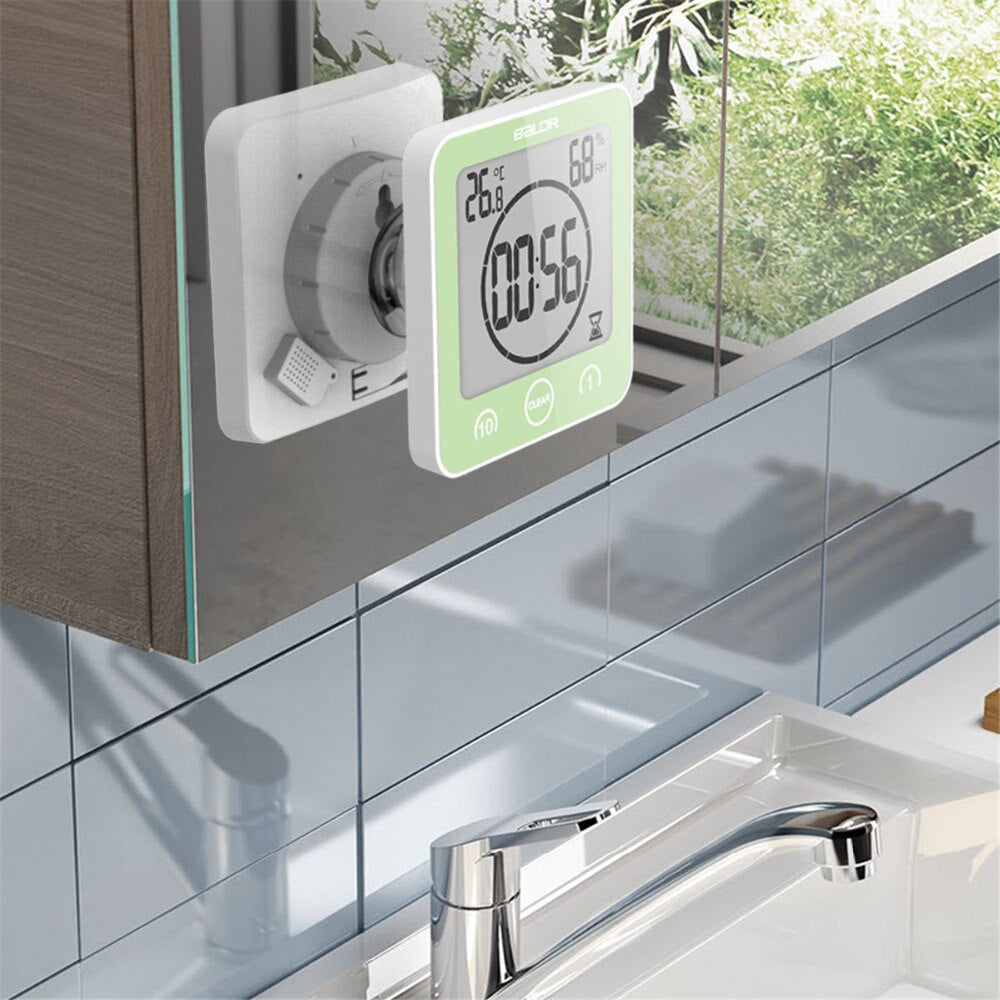 Waterproof Bathroom Shower Clock with Large Display for Time Management | Thomler