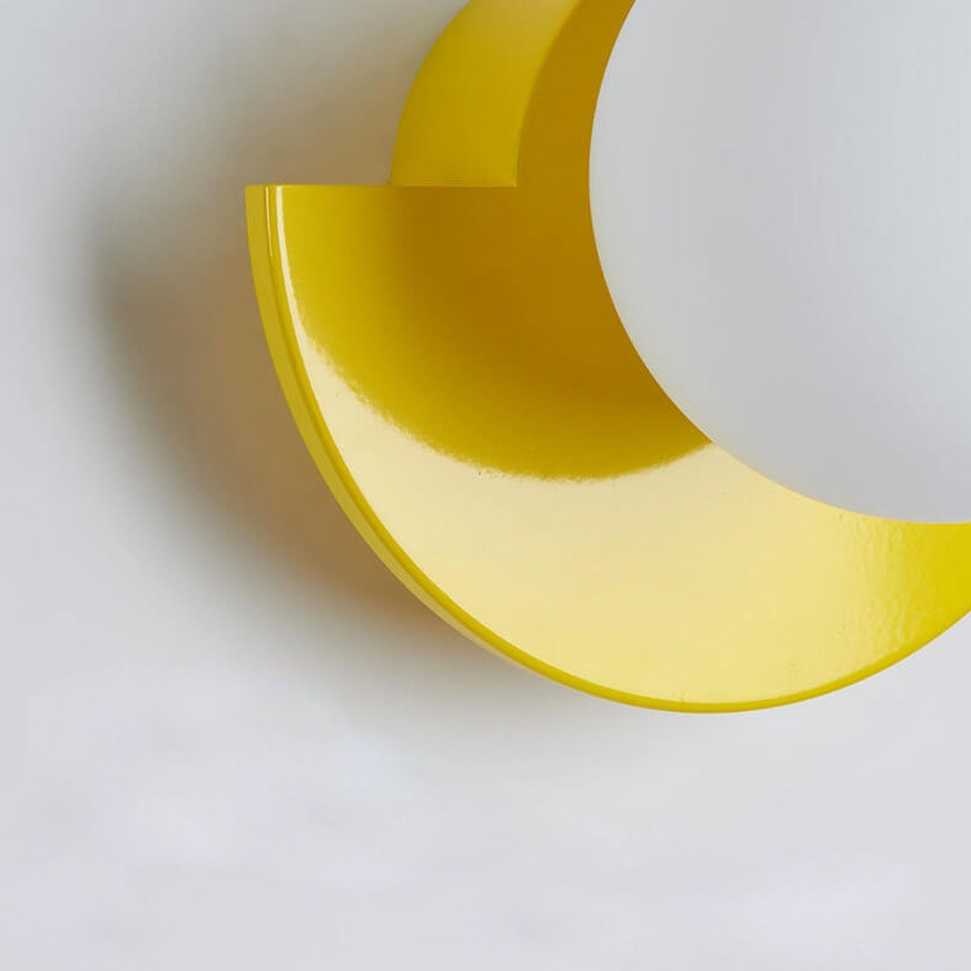 Half-Moon Glass Wall Sconce with Colorful PVC Globe for Living Room & Bedroom | Modern Indoor Accent Lighting Fixture | Thomler
