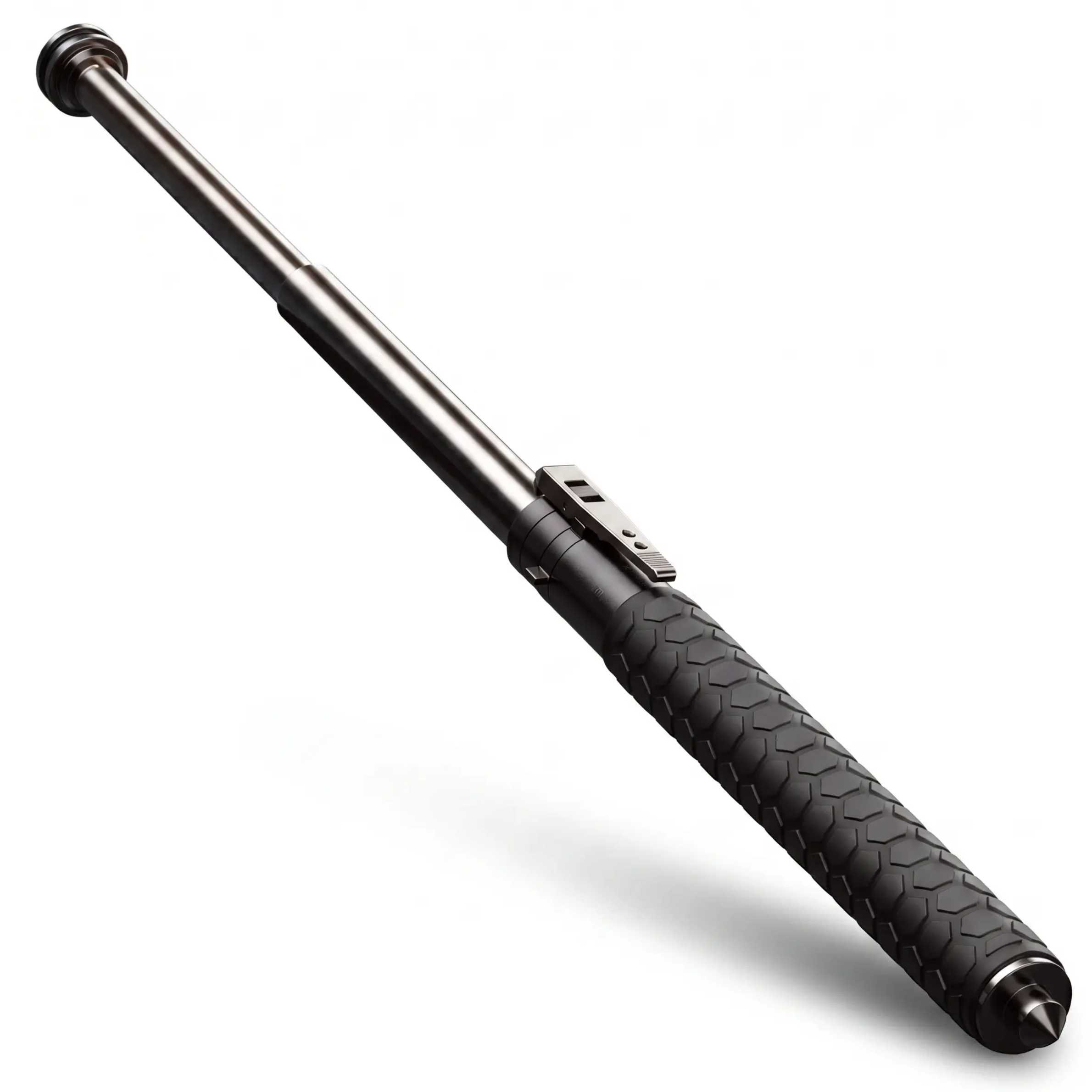 Telescopic Mobility Cane Spring-Release Steel Construction Anti-Slip Handle Hiking Trail Urban Walking Aid Compact Travel Portable Support S | Thomler