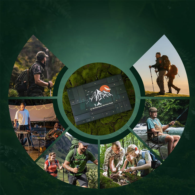 WildWeg - Adventskalender Survival Kits für Männer - 24 Tage | 50% RABATT