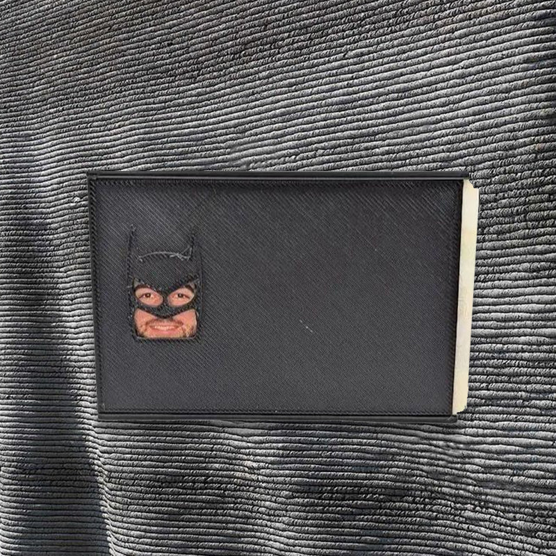Superhero Mask ID Card Holder Cover for Driver License Credit Card Novelty Accessory for Work Office Social Events Conversation Starter Gift | Thomler