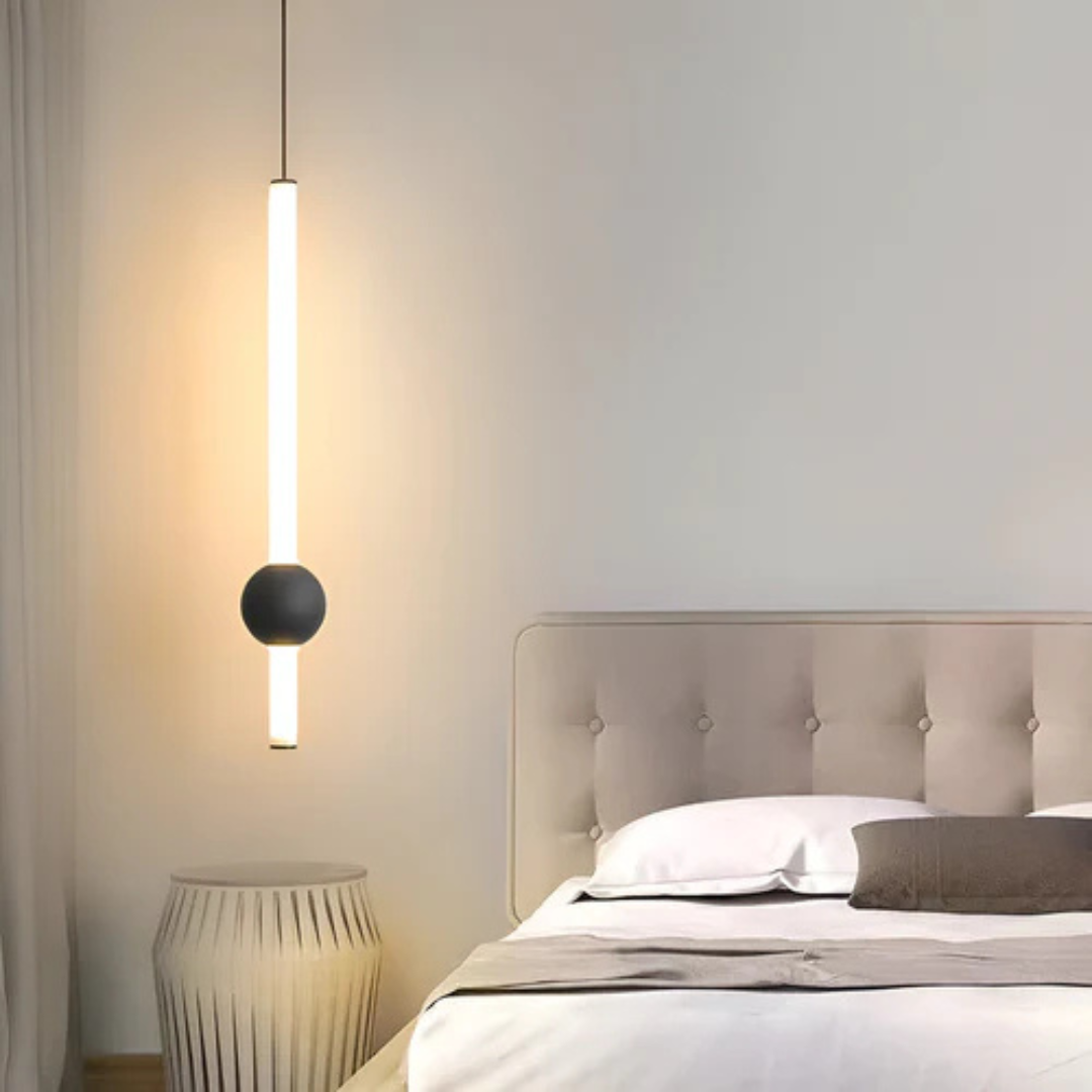 Pendant Light Iron Acrylic 60.0 cm Black Or White Dining Room Minimalist LED Hanging Ceiling Lamp Scandinavian Interior | Thomler